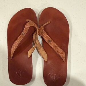 Roxy Women's Tan Leather Sandals